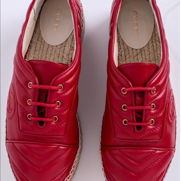 Gucci platform espadrilles, Red and so comfy - Picture 8 of 8
